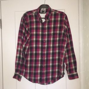 Vintage flannel with open back